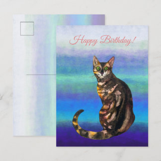 Grattis på födelsedagen Bengalisk katt gratulation Vykort