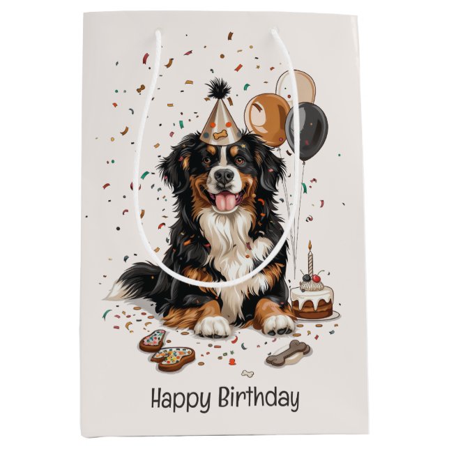 Grattis på födelsedagen Berner Sennenhund (Framsidan)