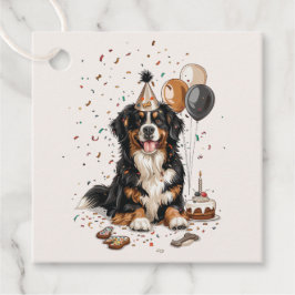 Grattis på födelsedagen Berner Sennenhund Gåvor Etiketter