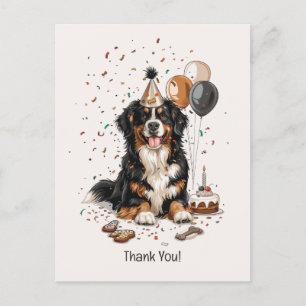 Grattis på födelsedagen Berner Sennenhund Vykort