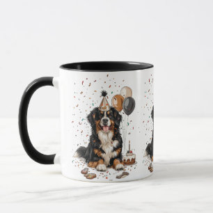 Grattis på födelsedagen Bernese Mountain Hund Mugg