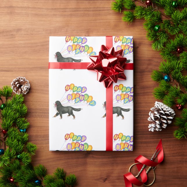 Grattis på födelsedagen Bernese Mountain Hund Presentpapper (Julgåva)