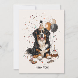 Grattis på födelsedagen Bernese Mountain Hund Tack Kort