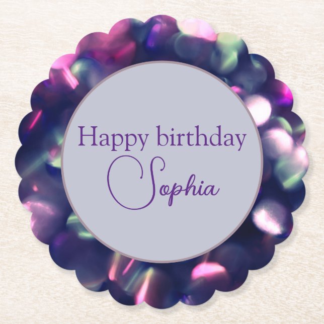 "Grattis på födelsedagen" Berry Gnistra Papper Und Underlägg Papper (Framsida)