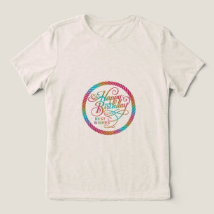 Grattis på födelsedagen Best Önskemål Rainbow Wome T Shirt