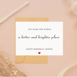 Grattis på födelsedagen Bestie Card Julkort