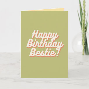 Grattis på födelsedagen Bestie   Sälj Kort