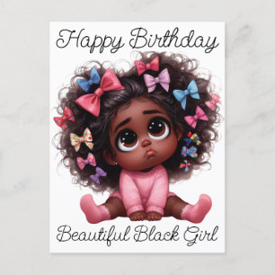 Grattis på födelsedagen Bevackra Black Queen Melan Helg Vykort