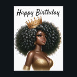 Grattis på födelsedagen Bevackra Sista Black Girl  Vykort<br><div class="desc">Grattis på födelsedagen Bevackra Sista Black Girl Magic Anpassningsbar Personlig Birthday Sista Melanin Woman Queens</div>