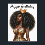 Grattis på födelsedagen Bevackra Sista Black Girl  Vykort<br><div class="desc">Grattis på födelsedagen Bevackra Sista Black Girl Magic Anpassningsbar Personlig Birthday Sista Melanin Woman Queens</div>