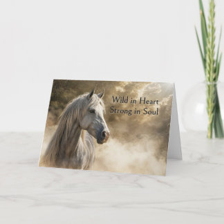 Grattis på födelsedagen Beval Horse Andlig Timless Helgkort