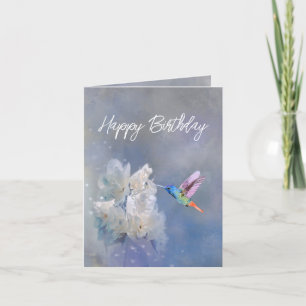 Grattis på födelsedagen Beval Humming Bird Tack Kort