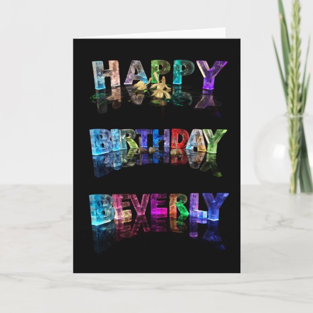 Grattis på födelsedagen Beverly Card Kort (Framsida)