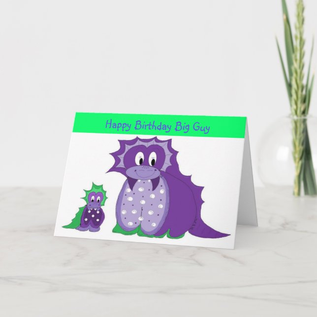 Grattis på födelsedagen Big Guy Kort (Framsida)