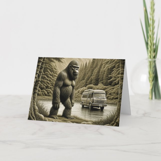 Grattis på födelsedagen Bigfoot och RV Kort (Framsida)