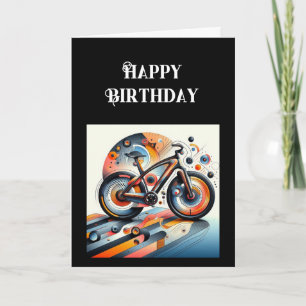 Grattis på födelsedagen Bike Inspirational Kort