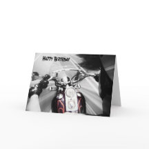 Grattis på födelsedagen Biker-kort