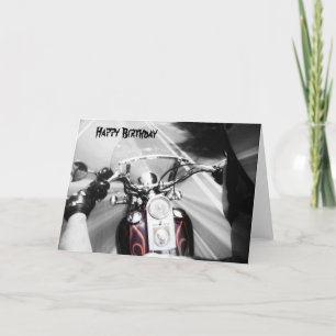 Grattis på födelsedagen Biker-kort Kort