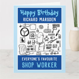 Grattis på födelsedagen bilreservdelar, säljare kort