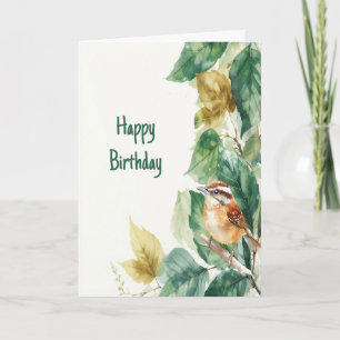Grattis på födelsedagen Bird Älskare Watcher Birdi Kort