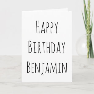 Grattis på födelsedagen Black and White åt honom Helgkort