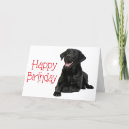 Grattis på födelsedagen Black Labrador Puppy Hund Kort
