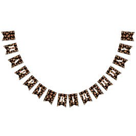 Grattis på födelsedagen Black Pizza Party Bunting Vimplar