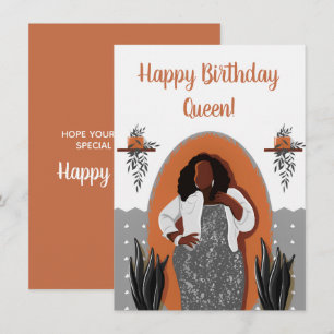 Grattis på födelsedagen, Black Woman, Houseplantor