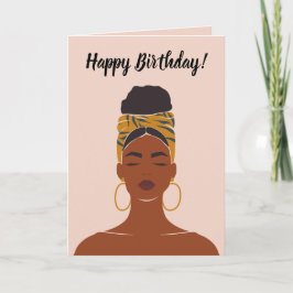 Grattis på födelsedagen Black Woman Kort