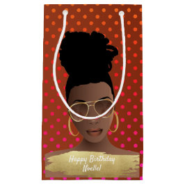 Grattis på födelsedagen! Black Woman w/Guld Shades