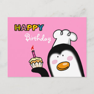 Grattis på födelsedagen bläckkaka vykort