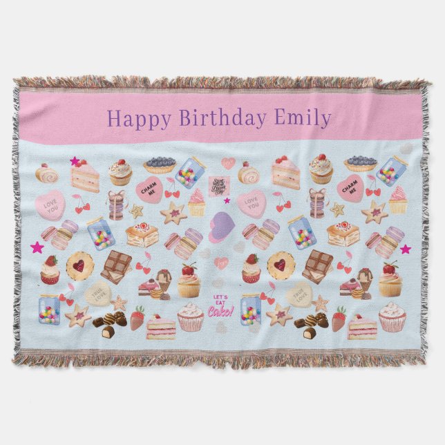 Grattis på födelsedagen Blanket Filt (Framsidan)