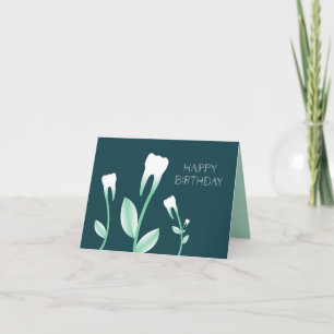 GRATTIS PÅ FÖDELSEDAGEN blommar tänder Kort