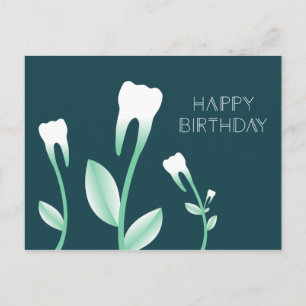 GRATTIS PÅ FÖDELSEDAGEN blommar tänder Vykort