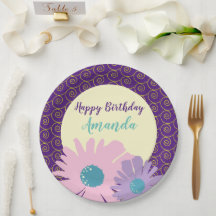 Grattis på födelsedagen Blommigt Garden