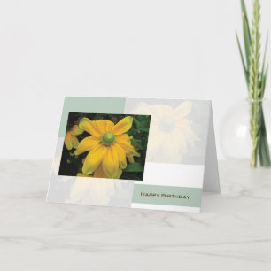 grattis på födelsedagen Blommigt Kort