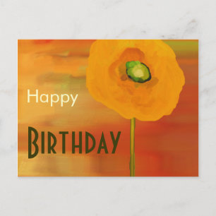 Grattis på födelsedagen, blommor vykort