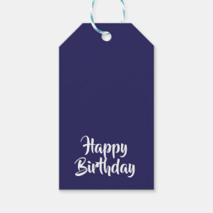 Grattis på födelsedagen Blue #26235C Gift-Märkre Presentetikett
