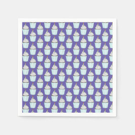 Grattis på födelsedagen Blue Cuptårta Sprinkles Fr Pappersservett