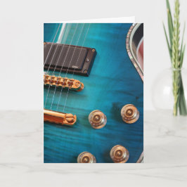 Grattis på födelsedagen - Blue Guitar Kort