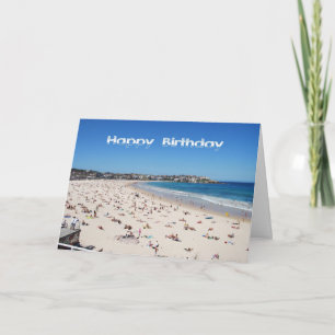 Grattis på födelsedagen Bondi strand, Sydney, Kort
