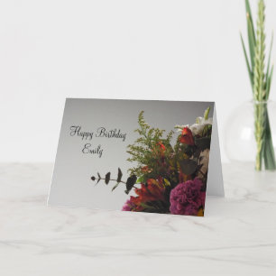 Grattis på födelsedagen Bouquet Personlig Card Kort