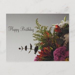 Grattis på födelsedagen Bouquet-vykort Vykort