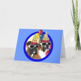 Grattis på födelsedagen Boxers hälsningskort Kort