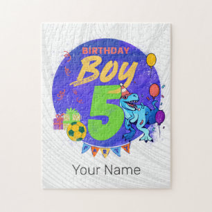 Grattis på födelsedagen Boy 5 femte födelsedag Din Pussel