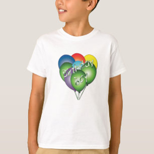grattis på födelsedagen Boy Balloons T-Shirt