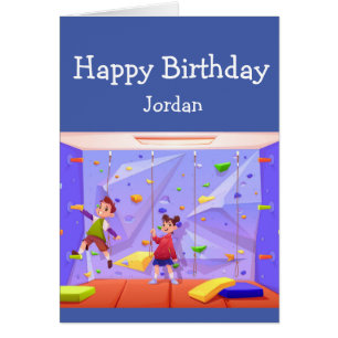 Grattis på födelsedagen Boy Girl Kärlek Sten klima Hälsningskort