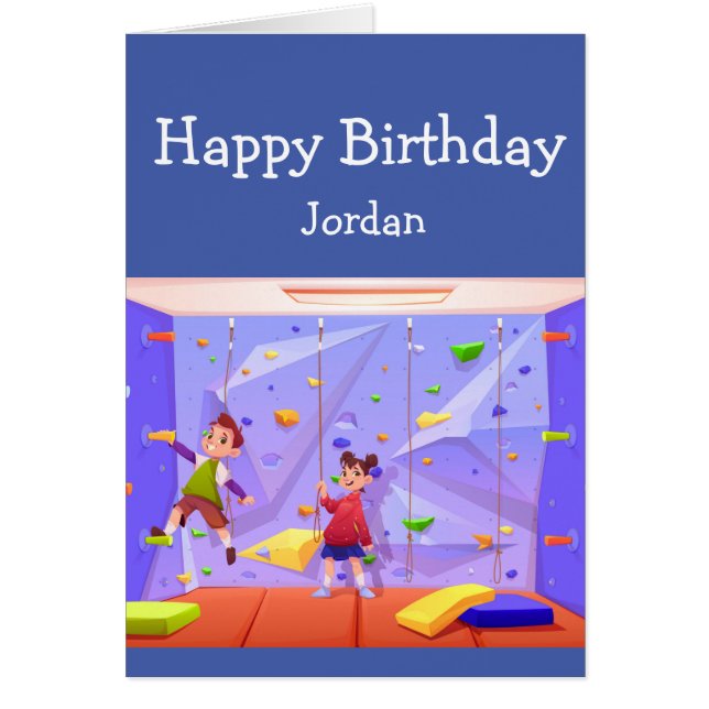 Grattis på födelsedagen Boy Girl Kärlek Sten klima Hälsningskort (Framsidan)