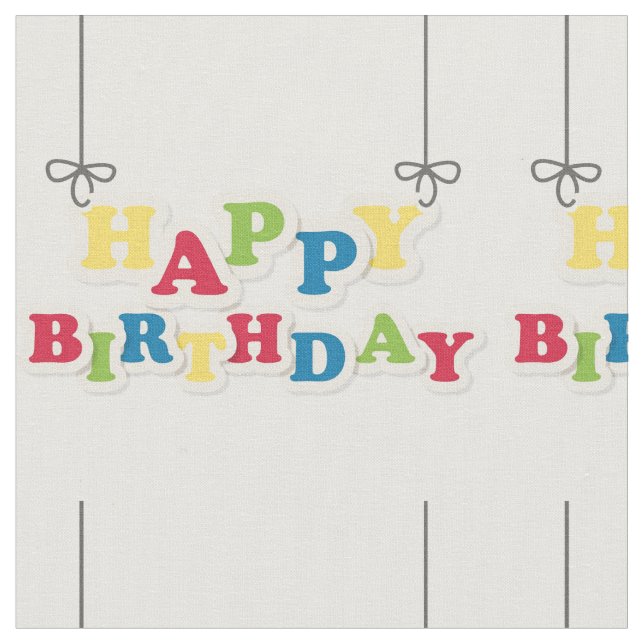 Grattis på födelsedagen Brev Tyg (Närbild)