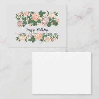 Grattis på födelsedagen - Brevkort för Blommigt av Anteckningskort